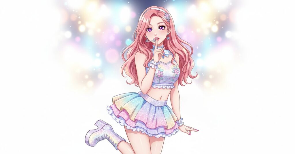 魅力的な表情でカメラを見つめる女性アイドルの画像。キスシーンを思わせるような表現力と、温かさを感じる雰囲気を持つ。