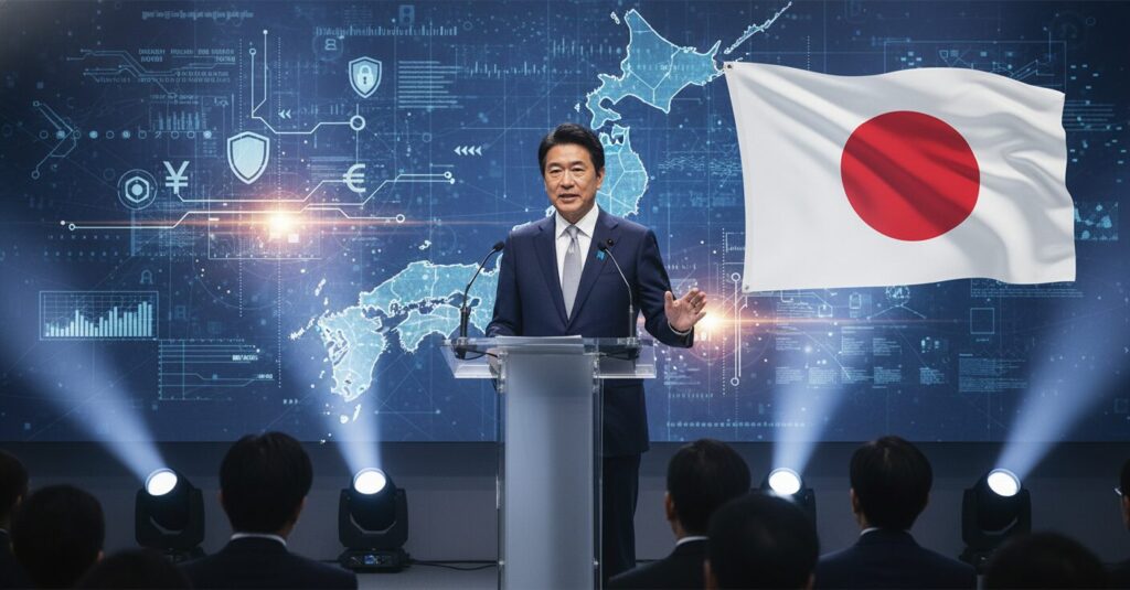 経済安全保障担当大臣も務めた政治家、小林鷹之氏の顔写真。