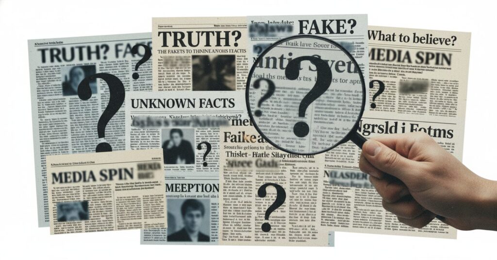 時事通信社の不祥事を象徴するイメージ。窃盗、誤報、信頼性低下を表す。