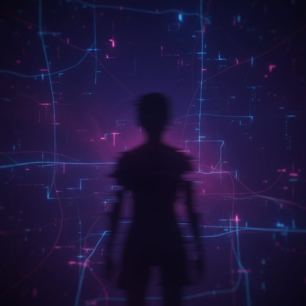奈羅花の前世がシノンである可能性を示す抽象的なイラスト