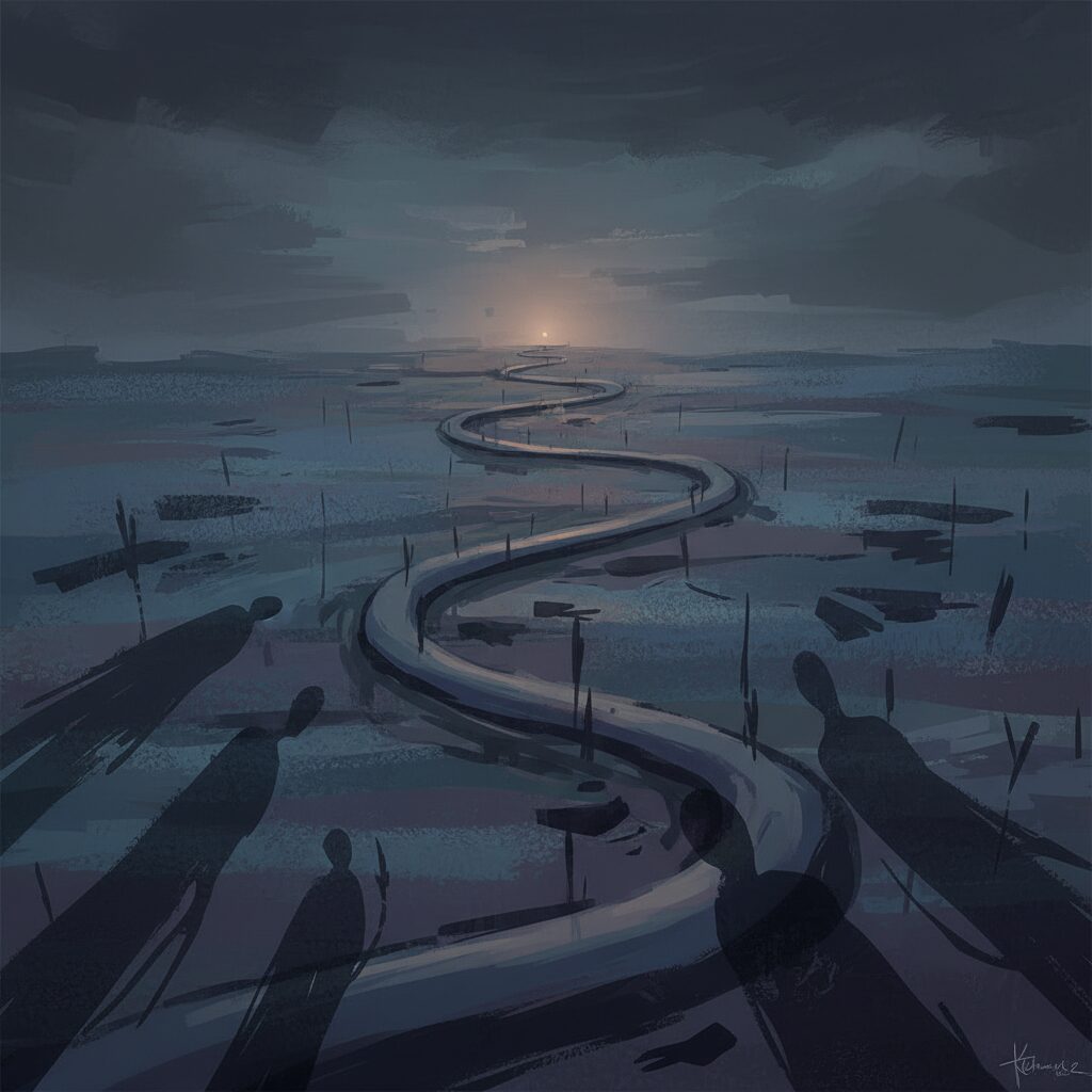 安福久美子容疑者の家族が抱える苦悩と事件の深い影を象徴する抽象画