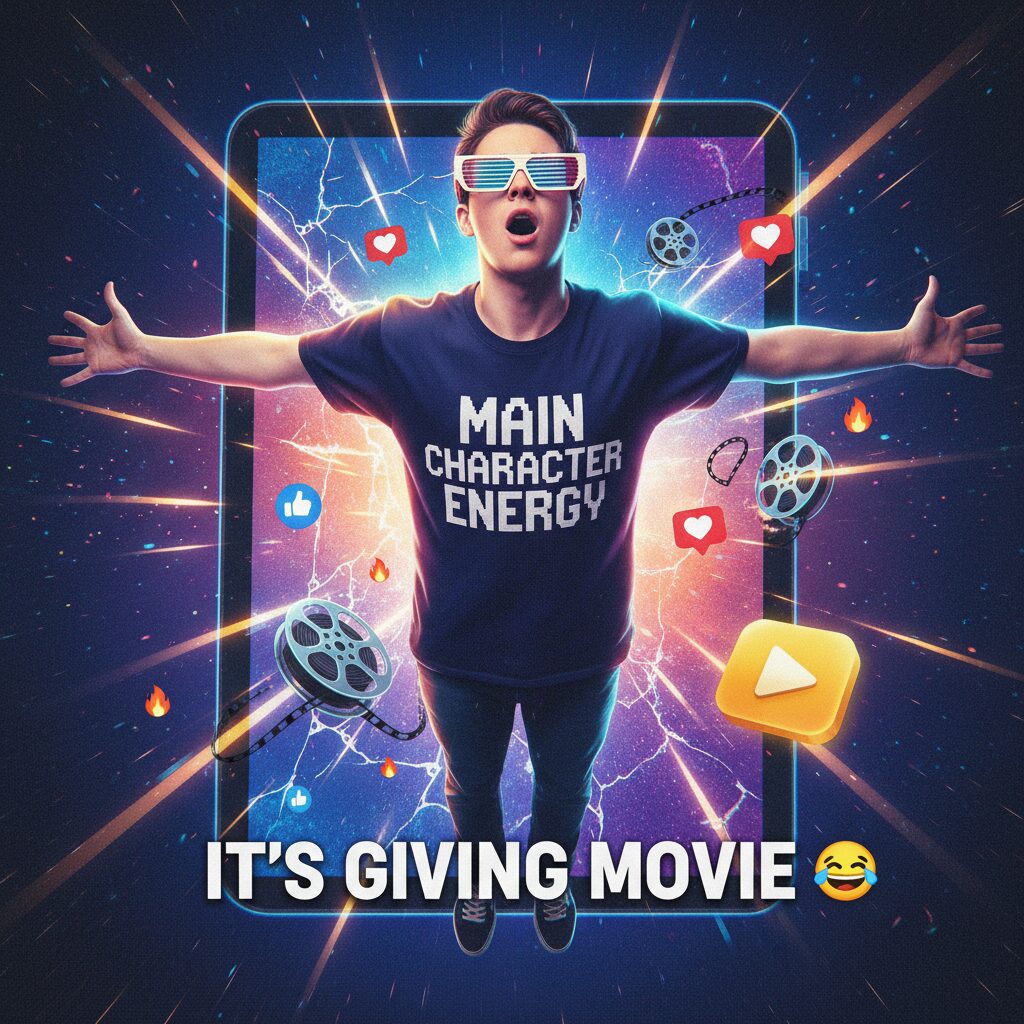 両手を広げた人物が感動を表現するインターネットミーム「Absolute Cinema」のイラスト