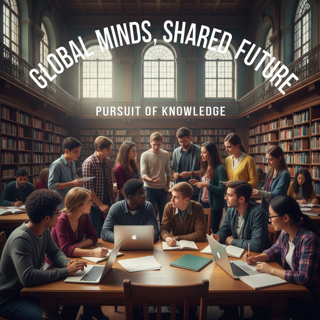 世界中の高校生がハーバード大学のサミットで議論する様子