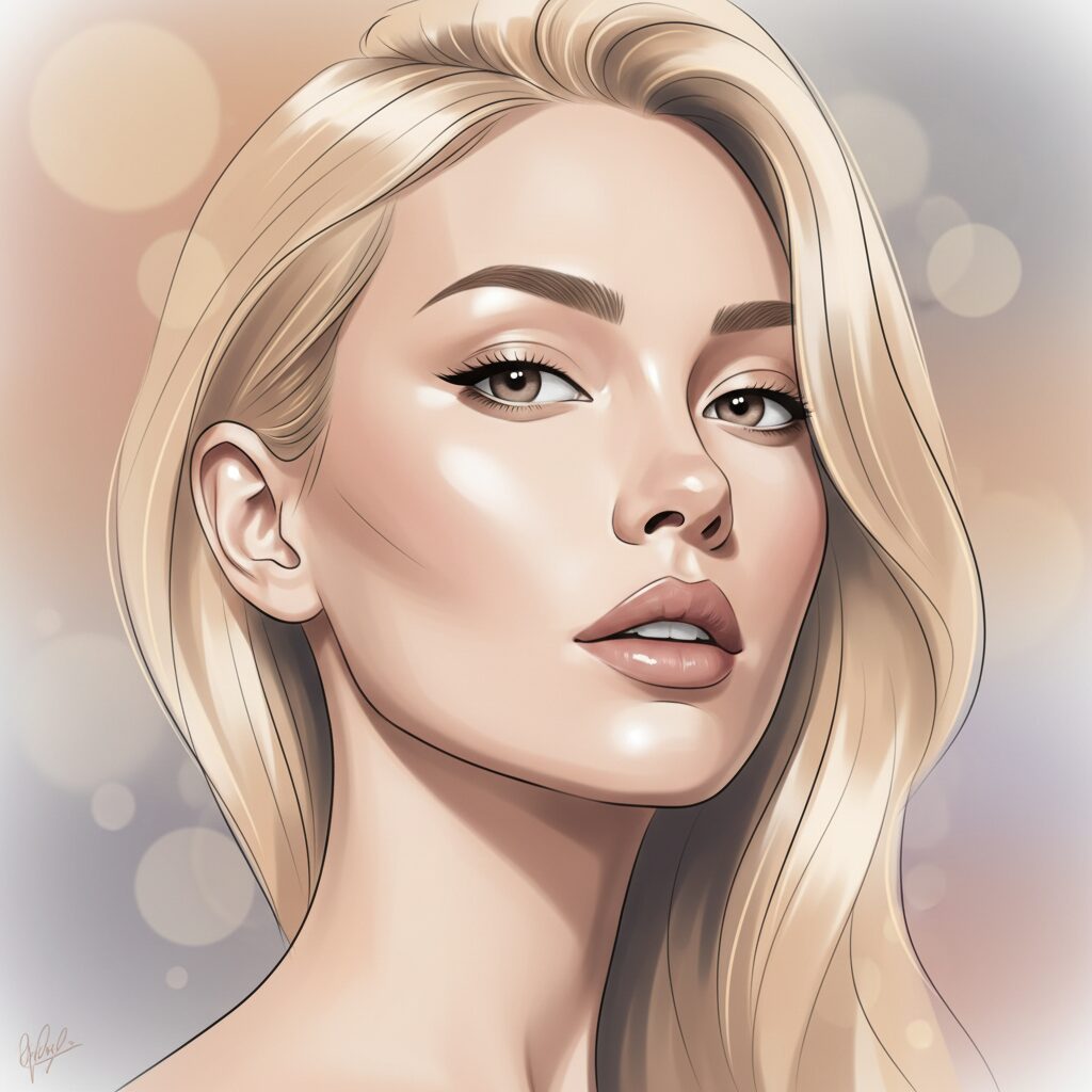 岡田紗佳さんの整形疑惑に関するイラストイメージ