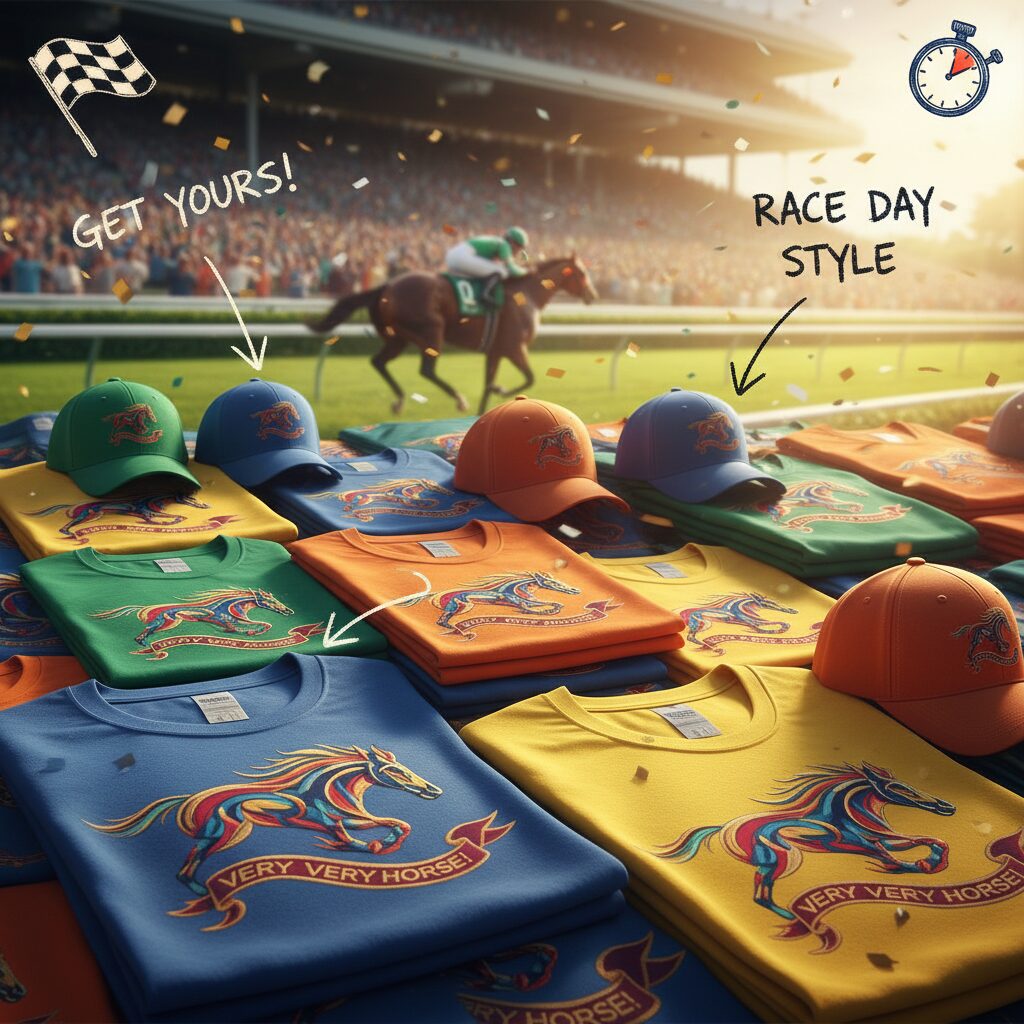 戸崎圭太騎手グッズ、ベリーベリーホースTシャツ、キャップ、競馬グッズ