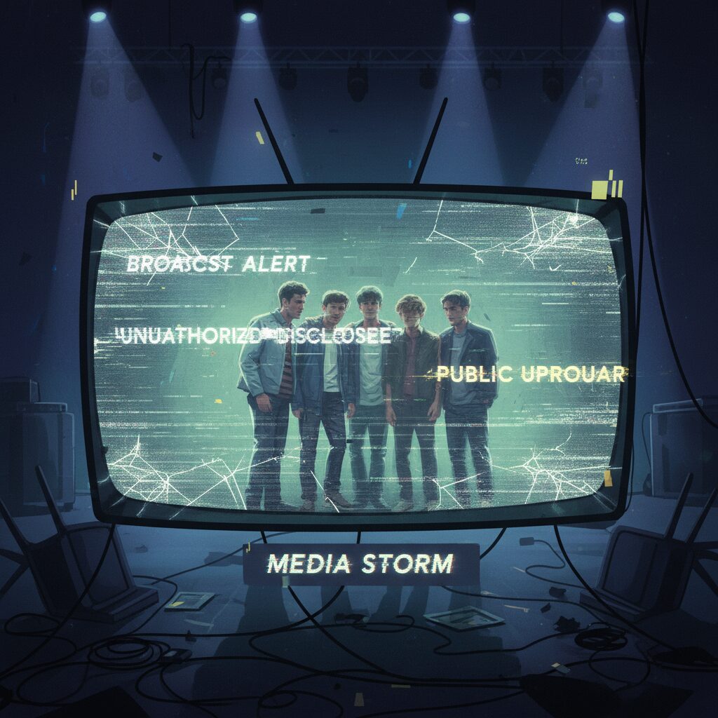 それスノ新企画のパクリ疑惑を報じるニュース番組風の画面