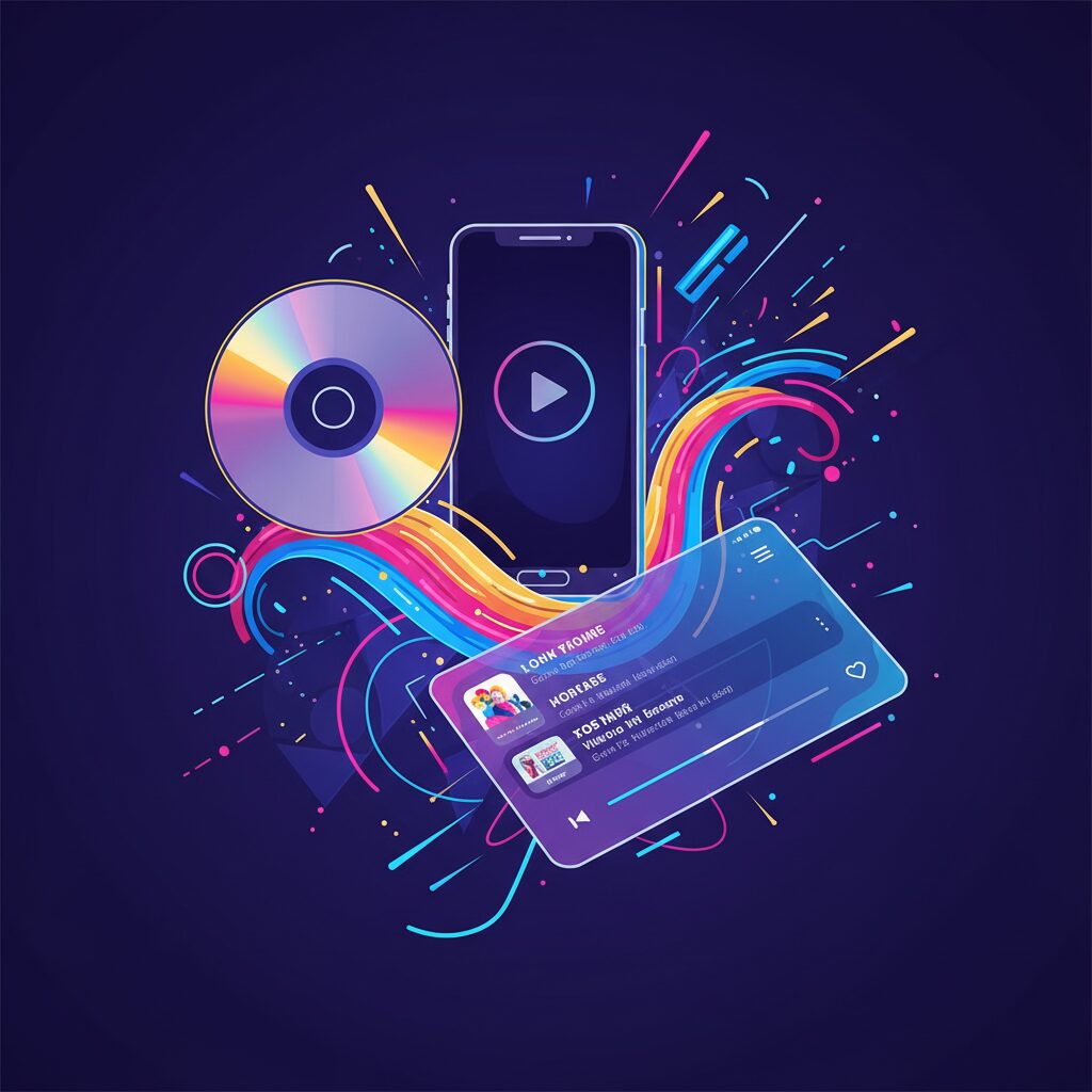 CD、動画、ストリーミングでミリオンを達成した楽曲の多様性を示すイメージ