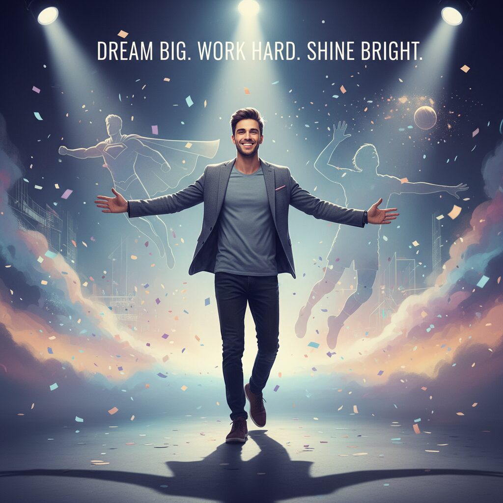 第38回ジュノン・スーパーボーイ・コンテストでグランプリを獲得した大野礼音さんの笑顔のクローズアップ。背景にはステージのライトが光る。