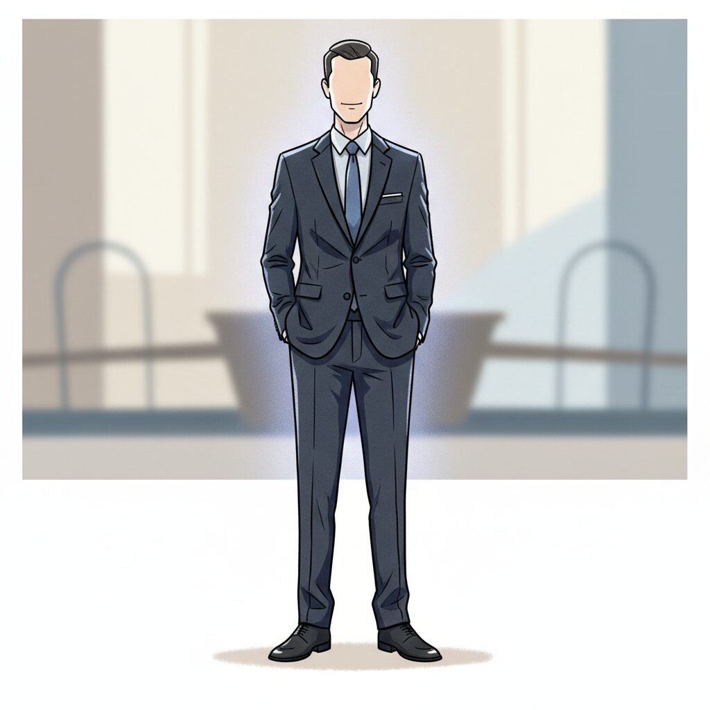 神尾楓珠さんの身長174cmと全体のバランスを示す抽象的なイラスト。