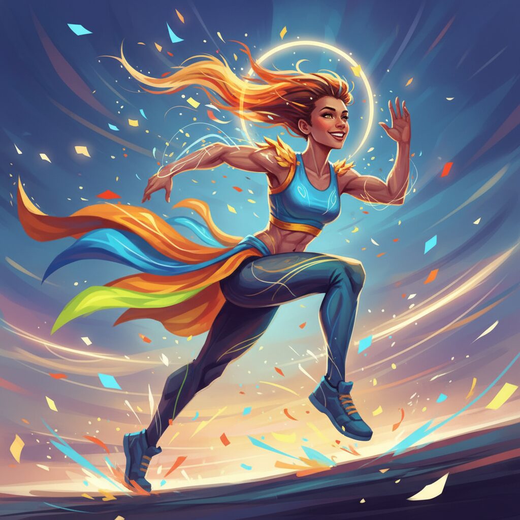 ステージで躍動する佐野文哉の姿と、赤坂ミニマラソンでの力強い走り。