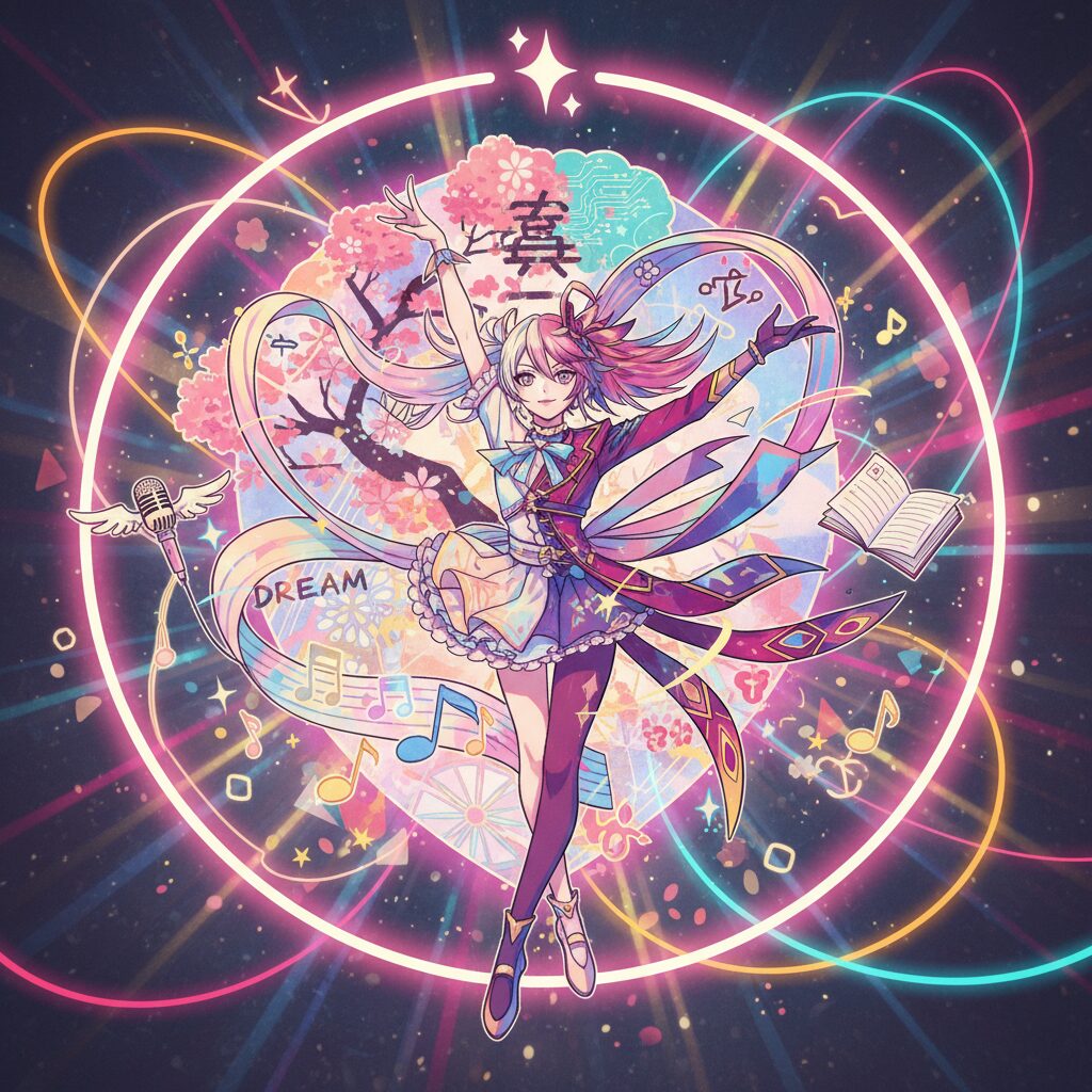 佐久間大介の幼少期から現在までの成長と多様な魅力が表現されたイラスト