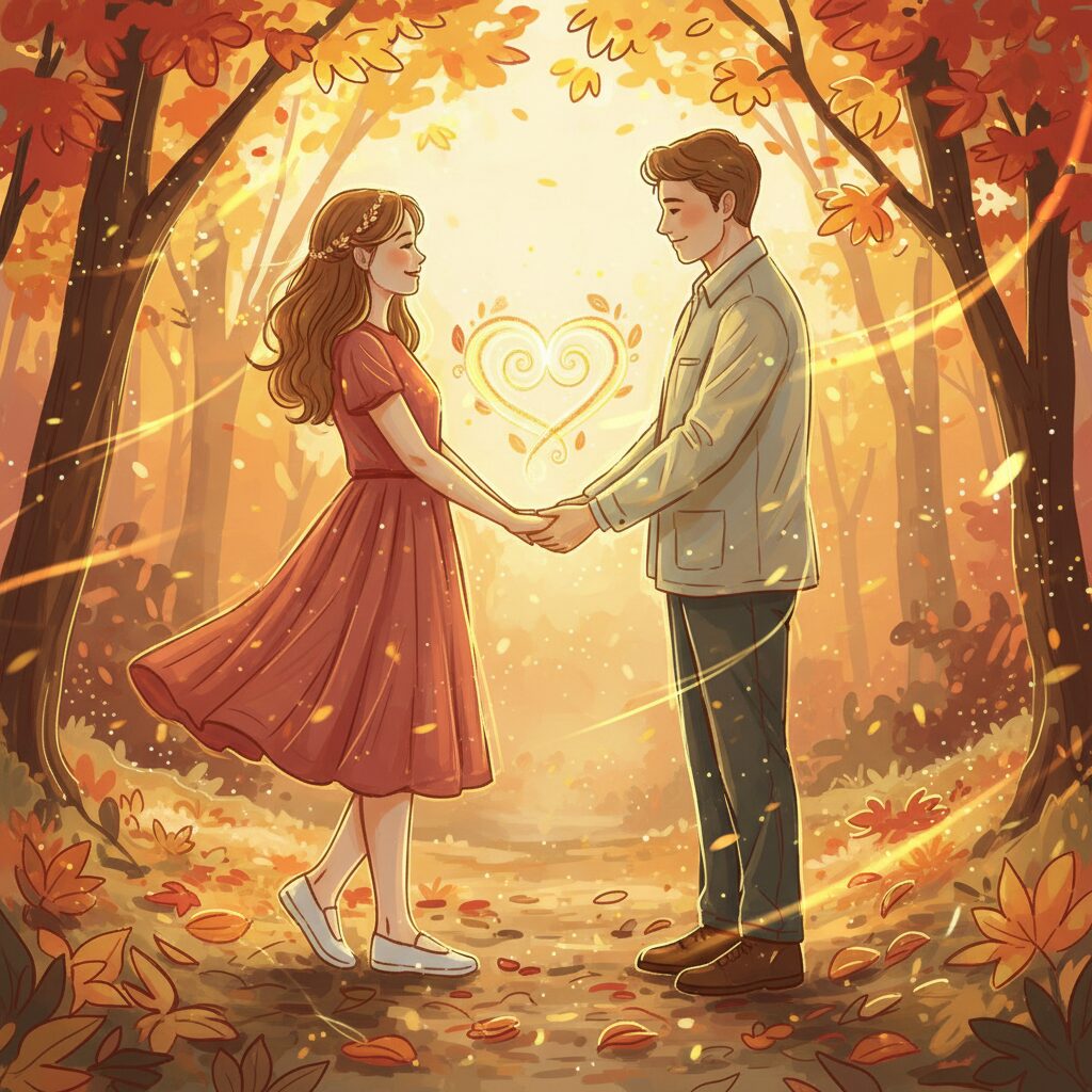 元横綱・貴乃花光司氏と初恋の相手の女性が寄り添い、幸せそうに微笑む姿のイメージ画像