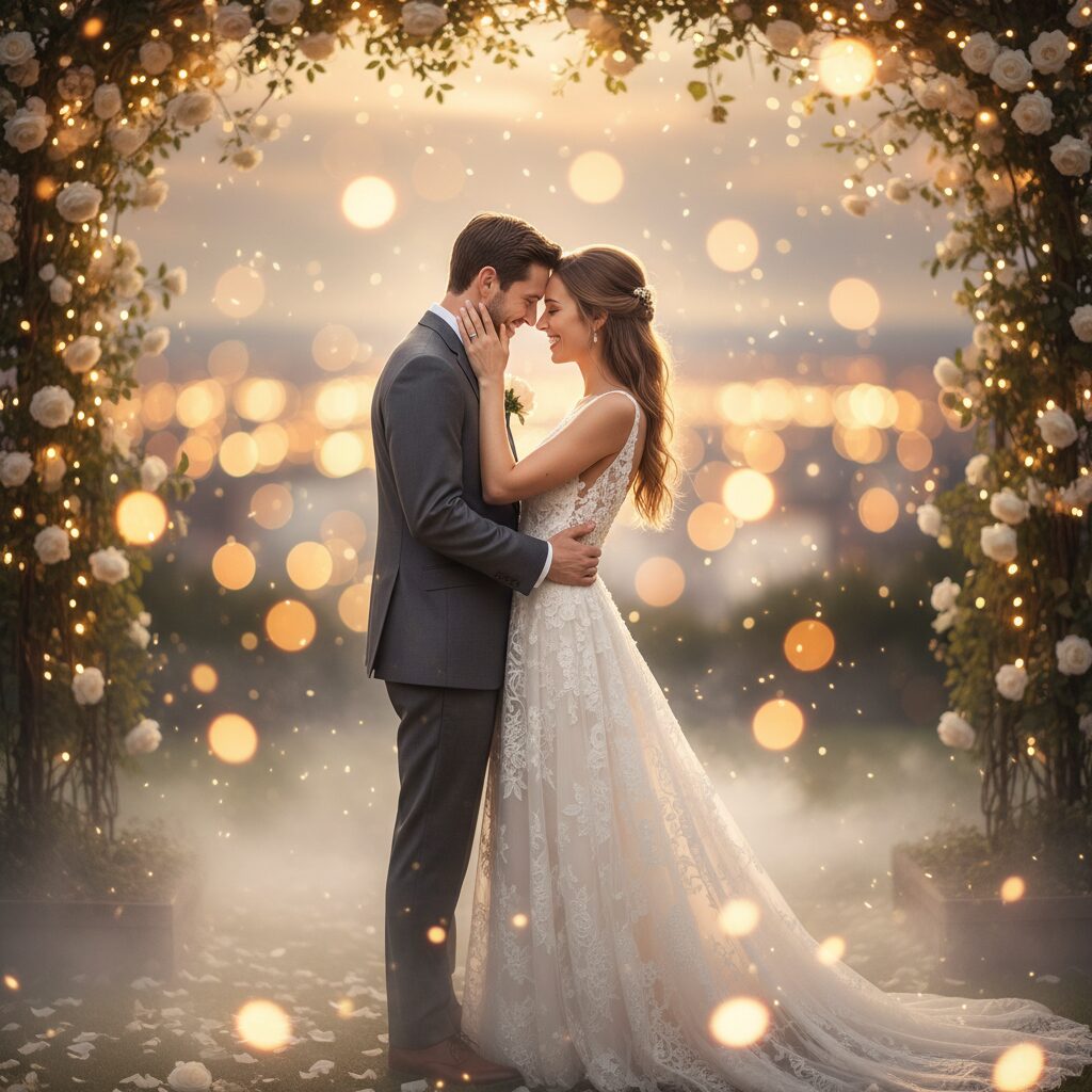 りかりこのりかさんとお相手の、笑顔が輝くウェディングフォト