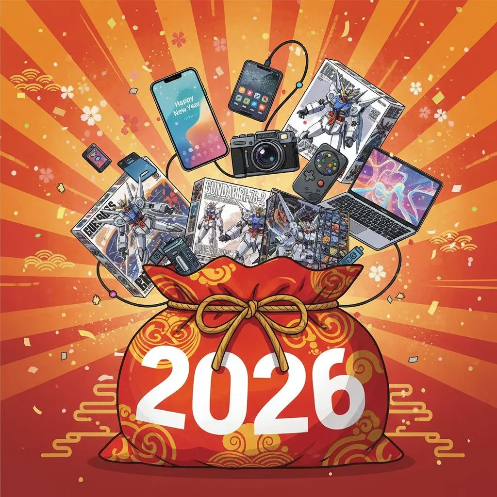 ヨドバシカメラの2026年福袋「夢のお年玉箱」から飛び出す家電やガンプラ