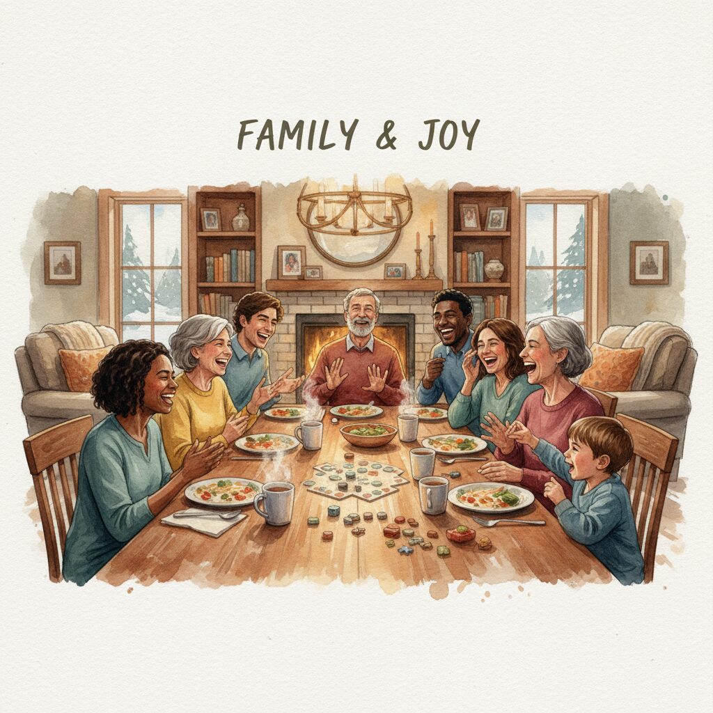 寺島しのぶと夫、息子、連れ子、そして両親が笑顔で食卓を囲む温かい家族写真