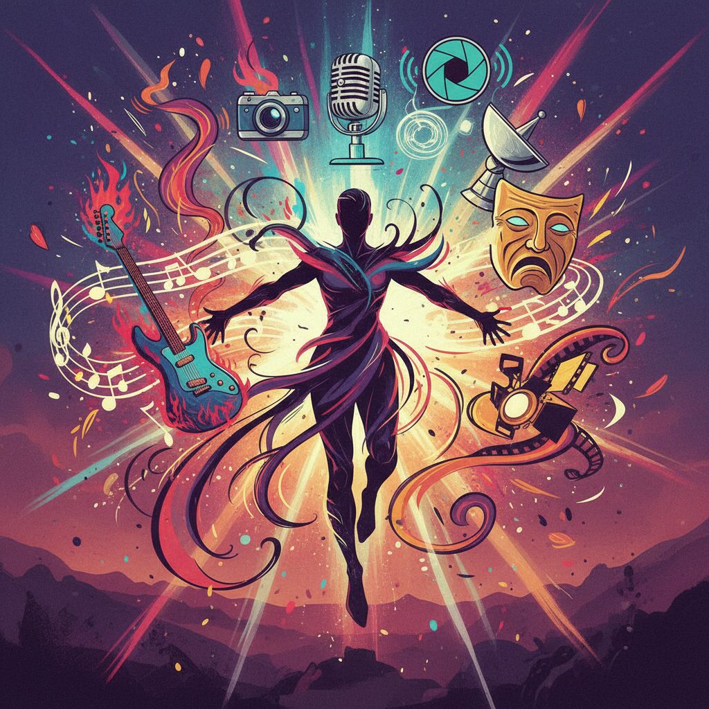 ピエール瀧さんの活動内容を象徴する抽象的なイメージ