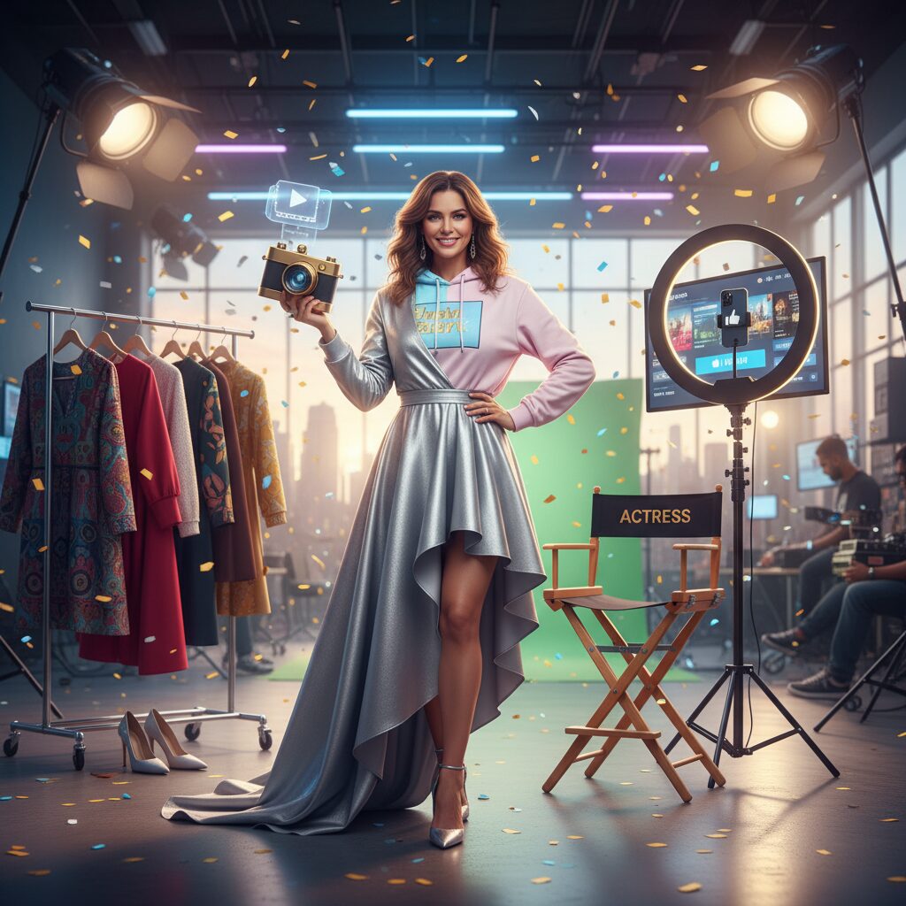 前田希美さんの32歳現在の活躍を表すイメージ。モデル、女優、YouTuberとしての多才なキャリアを象徴する。