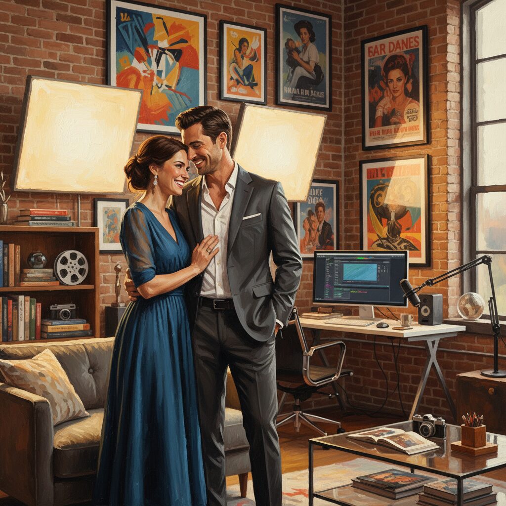 笑顔で寄り添う野呂佳代さんと夫の麻生裕久さん