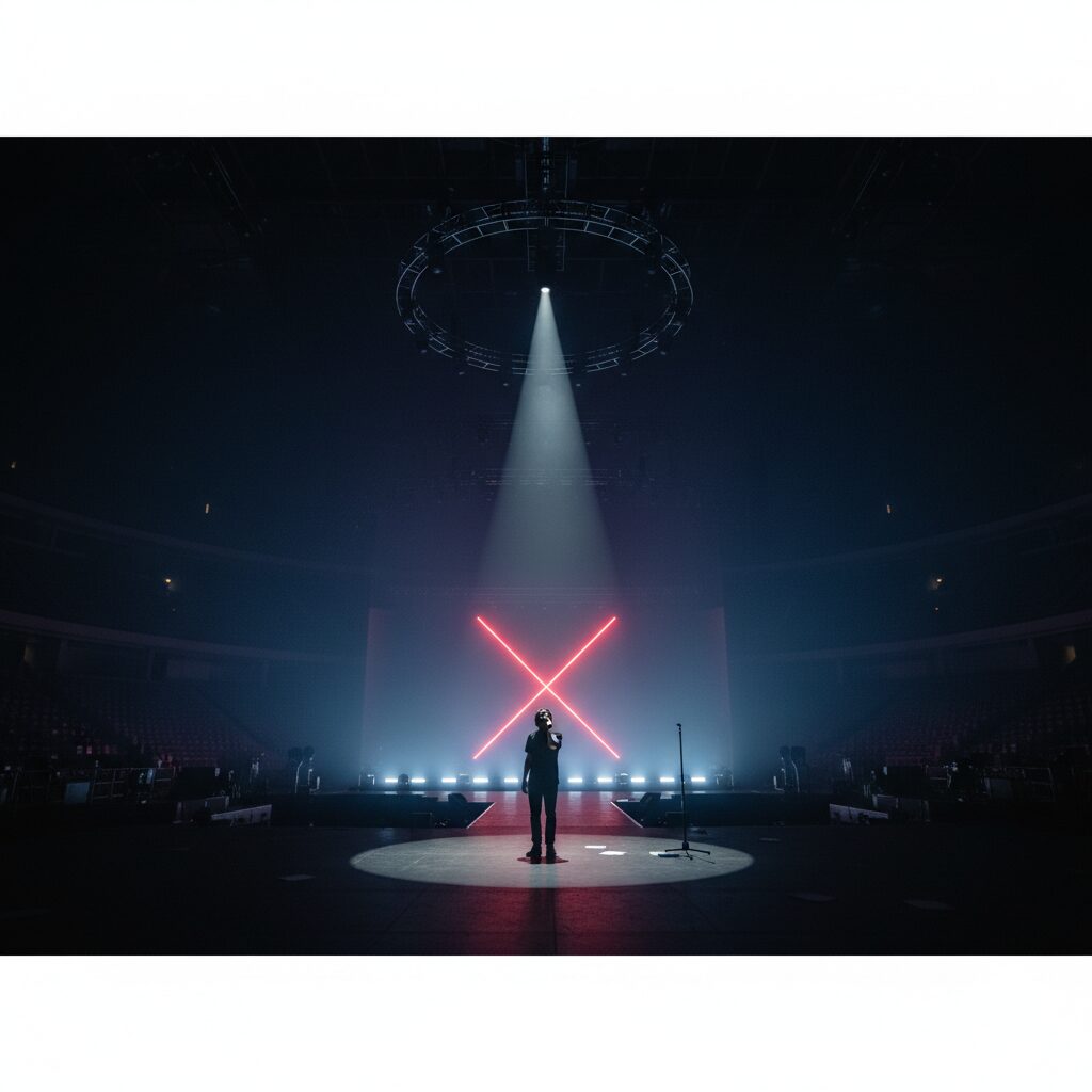 中国・上海のステージで突然歌唱を中断された歌手の大槻マキさん。