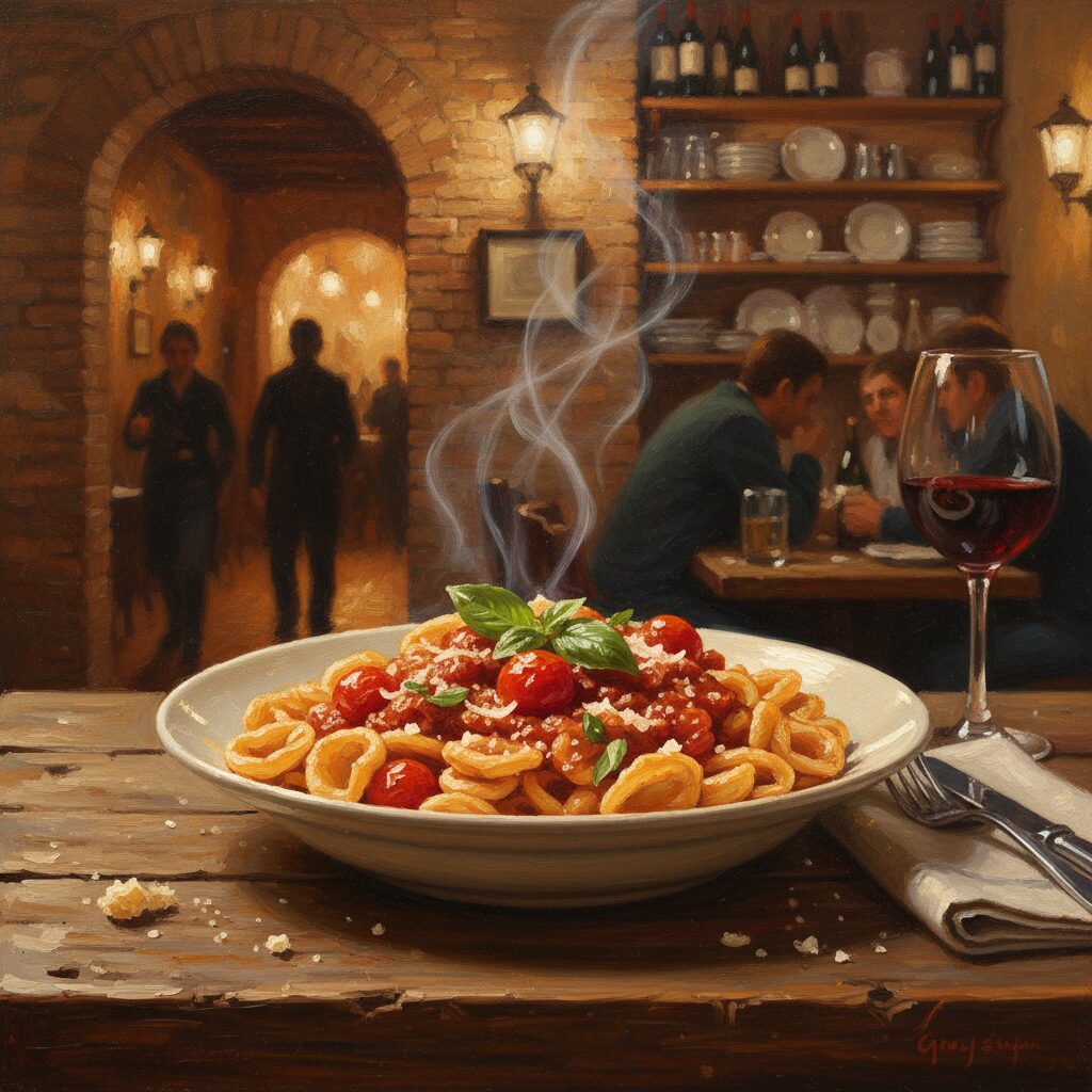 グラッサ前橋の自家製生パスタ料理の写真