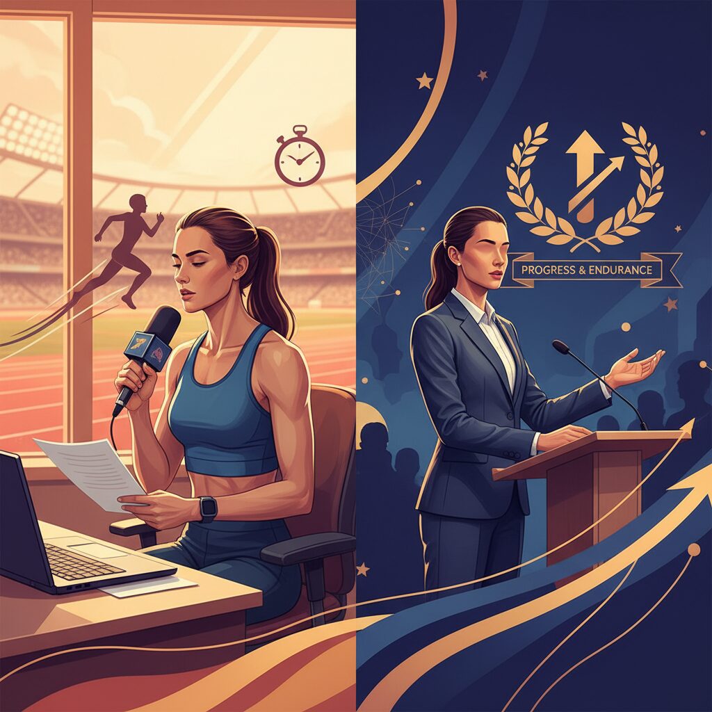 増田明美と松野明美、二人の女性ランナーが異なるキャリアで活躍する様子