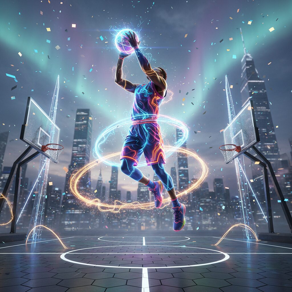 40歳でなおも活躍するNBAバスケットボール選手の躍動感あふれる姿