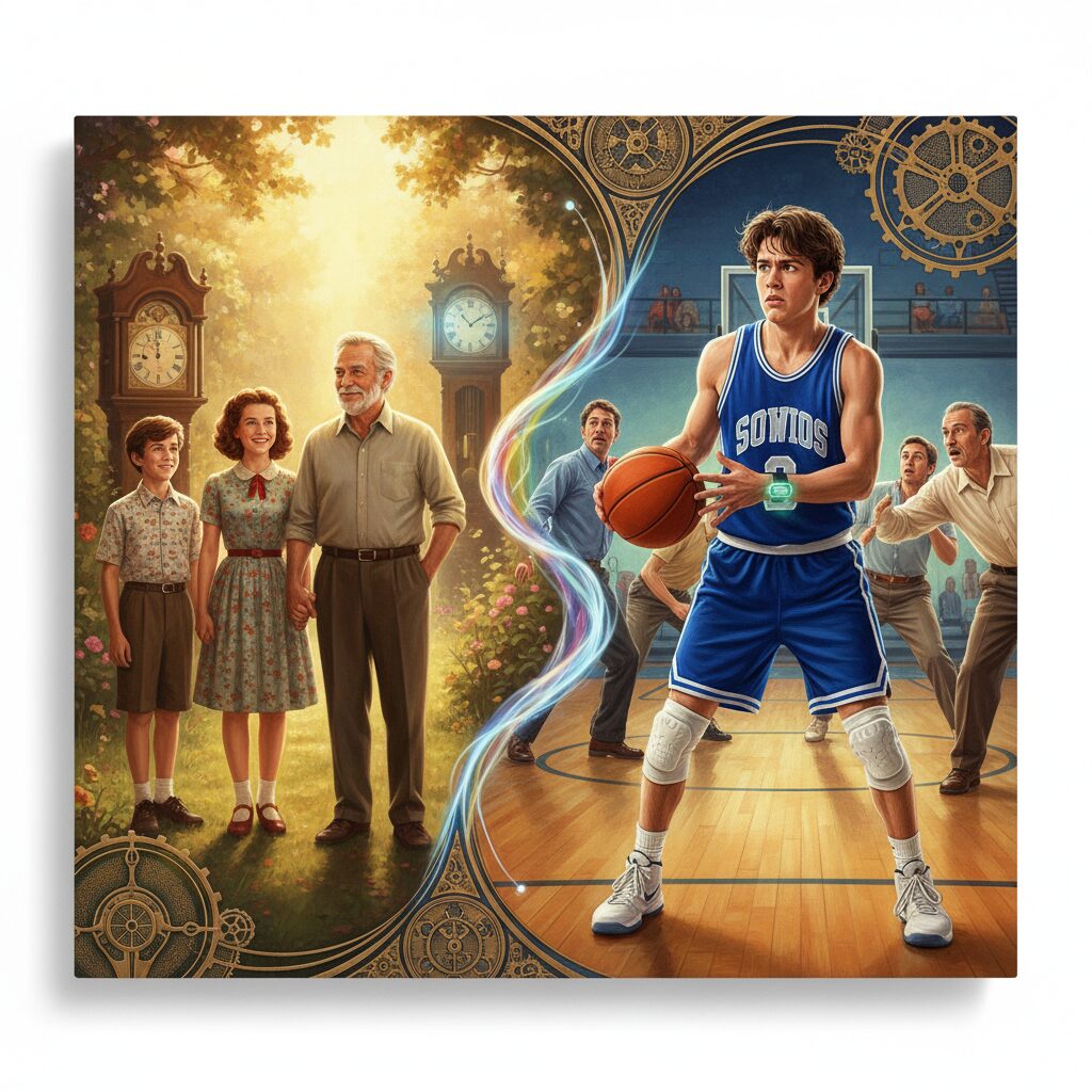 2000年版と2009年版「セブンティーン・アゲイン」の対比を表すイメージ