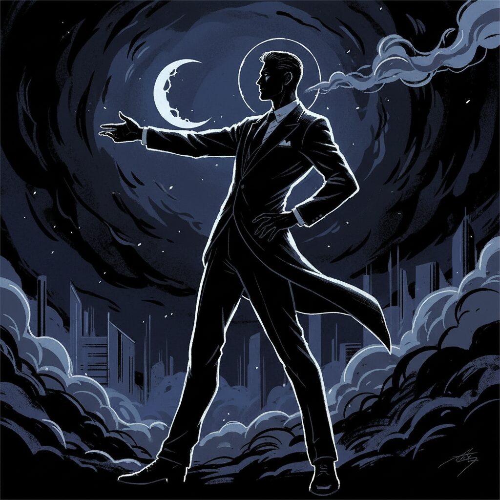 マッツ・ミケルセンの長身と彫刻のような顔立ちが際立つスタイリッシュな画像