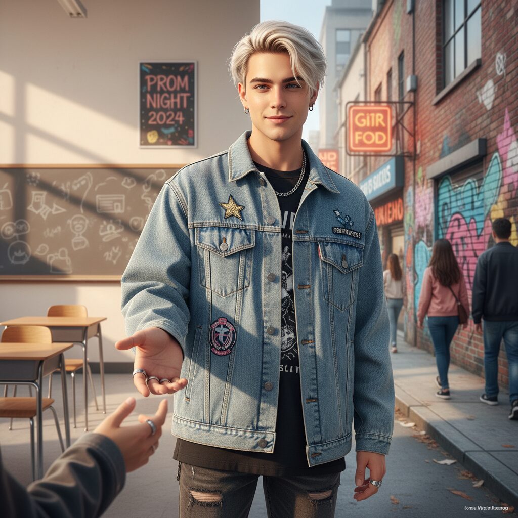 映画『山口くんはワルくない』で金髪コワモテの山口くんを演じるなにわ男子・高橋恭平のイメージ