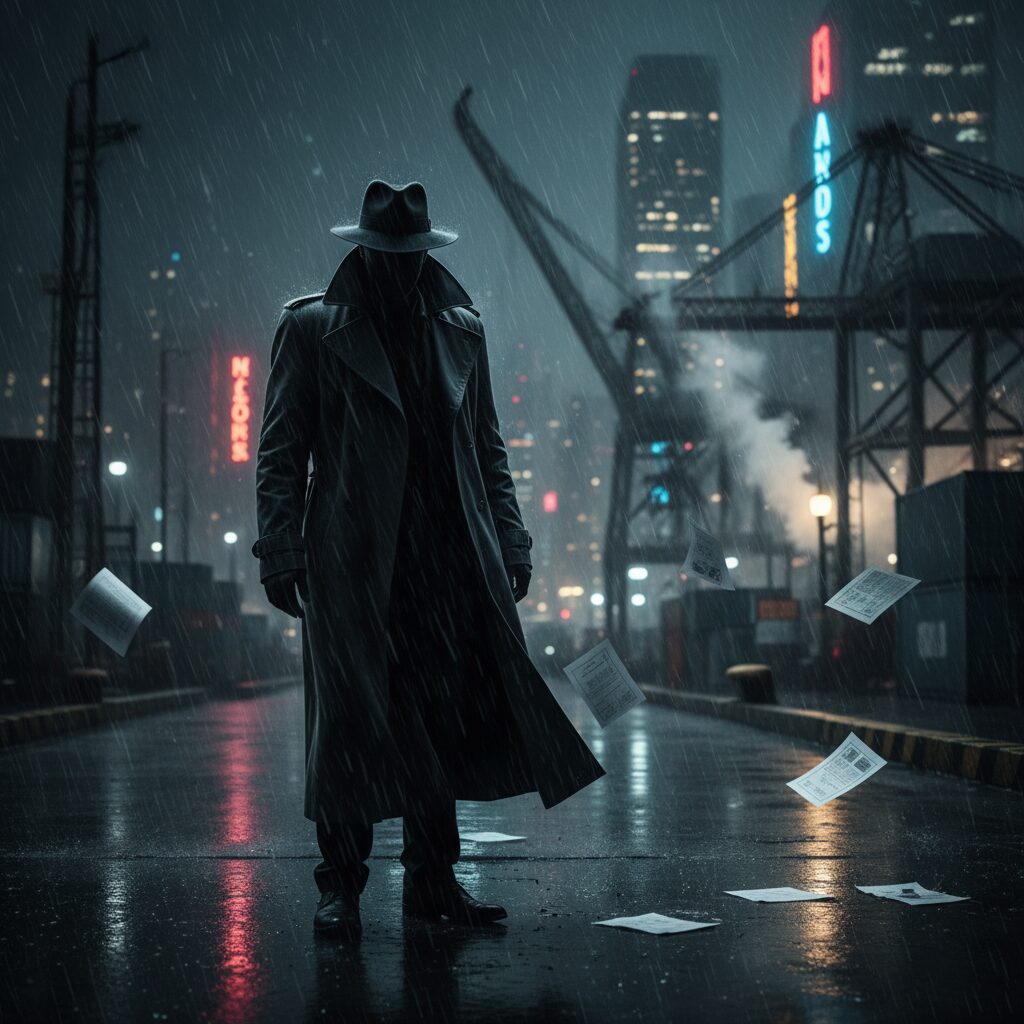 ユージュアル・サスペクツに登場する謎の人物、カイザー・ソゼを暗示するシルエット