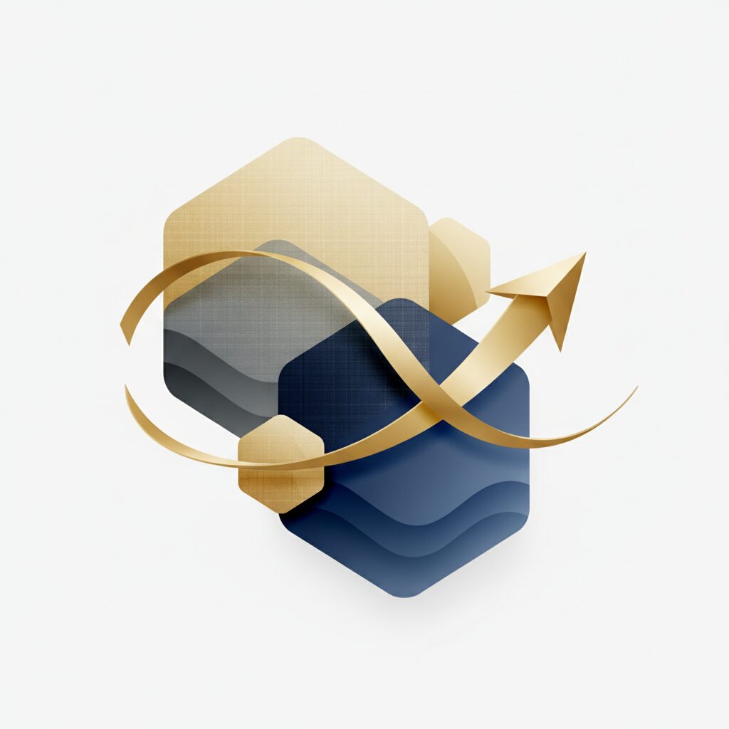 前山剛久さんの実家、前山毛布株式会社に関する高級感のある抽象的なイメージイラスト