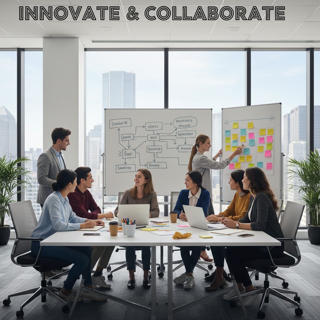 電通インターンシップで活発に議論する学生たち