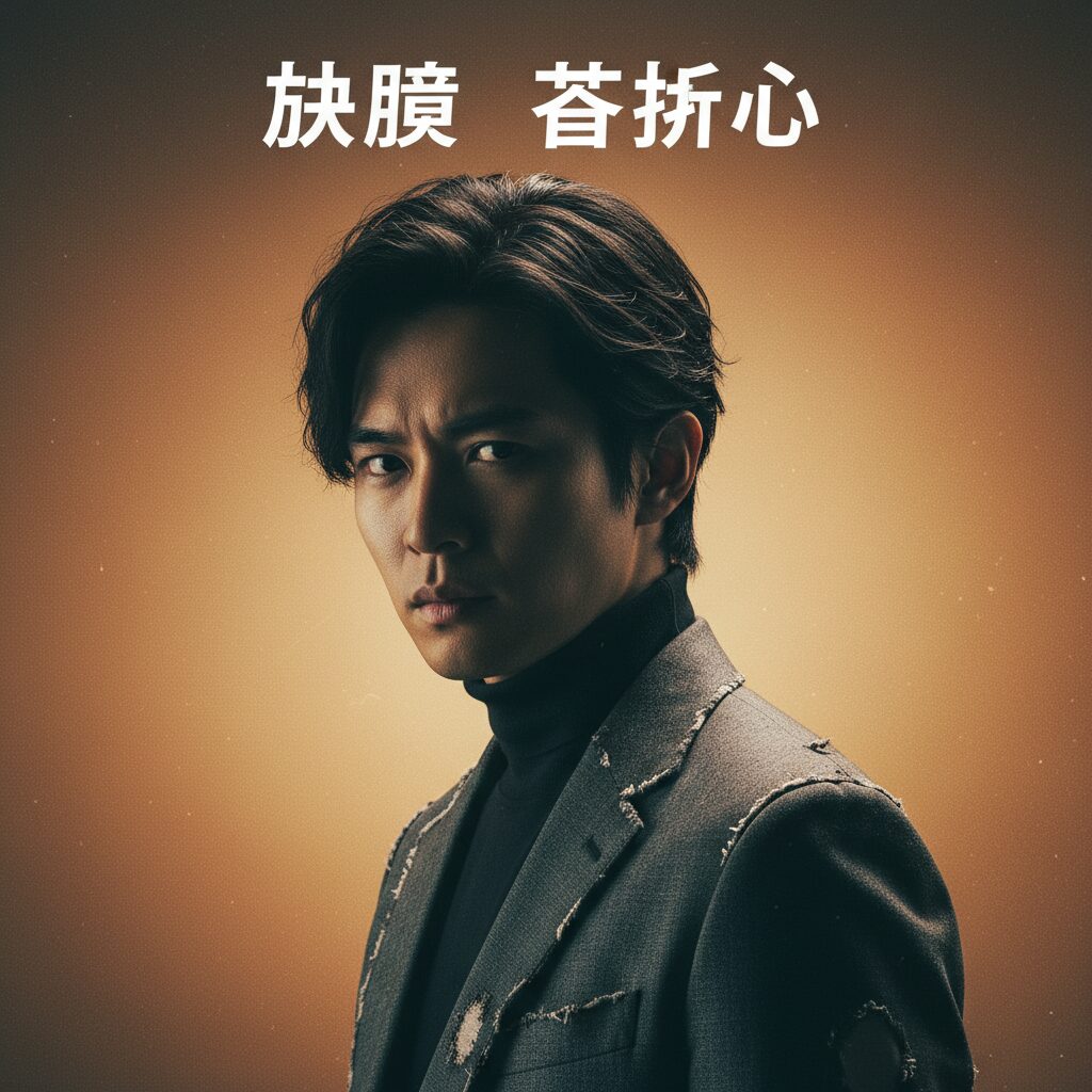 端正な顔立ちの若い俳優のポートレート。