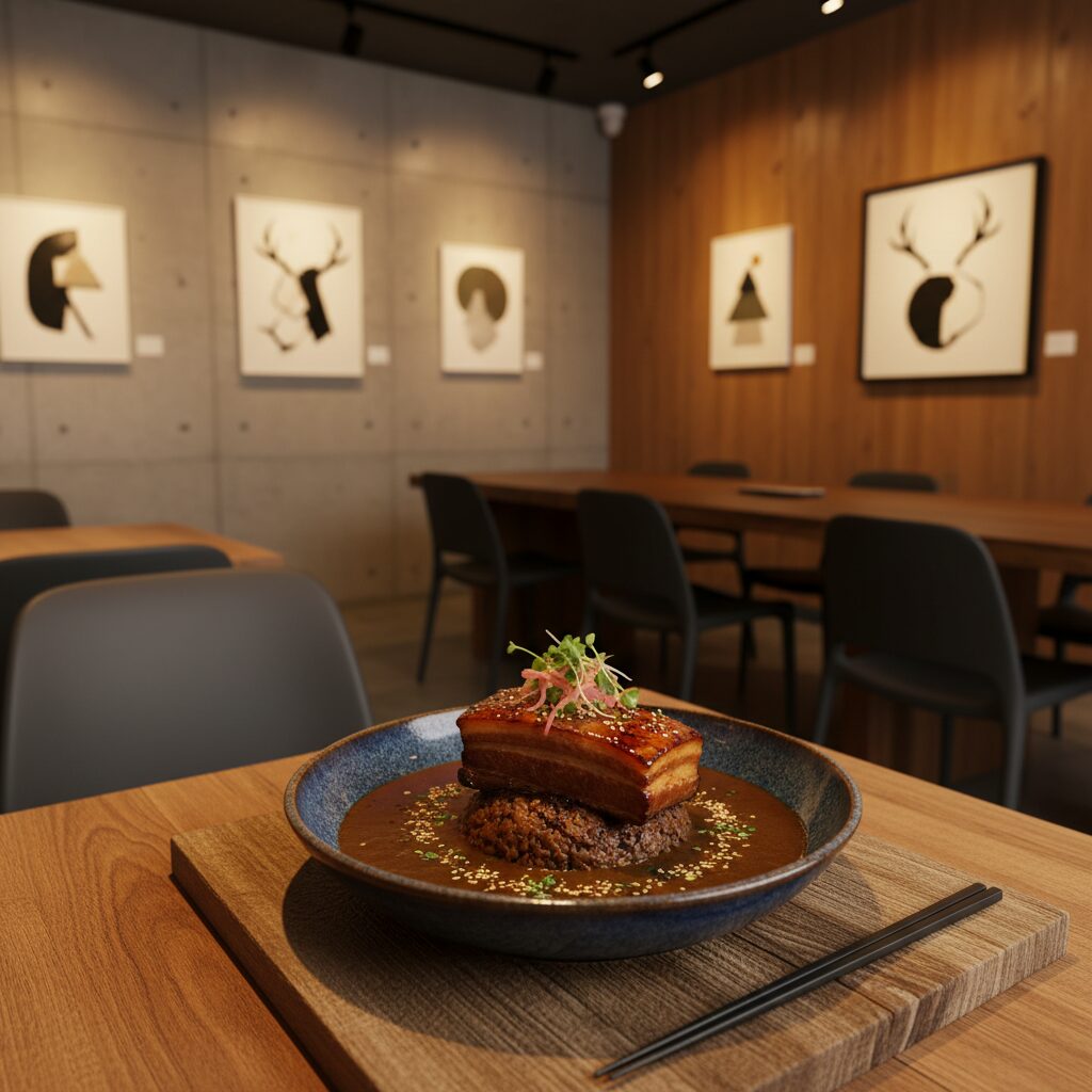 奈良の無水カレー専門店「Re;BU10（リブート）」の洗練された店内と名物の無水カレー