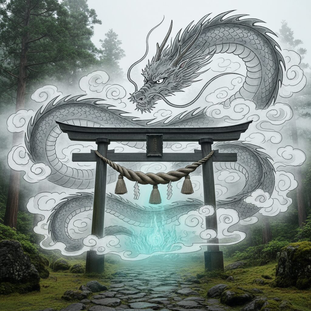 日本の歴史ある山門と女人禁制を象徴する結界門の風景