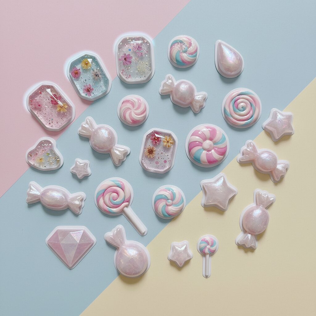 カラフルで立体的なぷっくりシールが散りばめられた、可愛らしくも警告を感じさせるイメージ画像