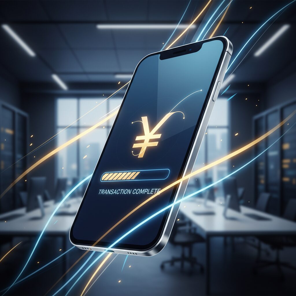 スマートフォンでカードローンの即日審査を受けるイメージ画像