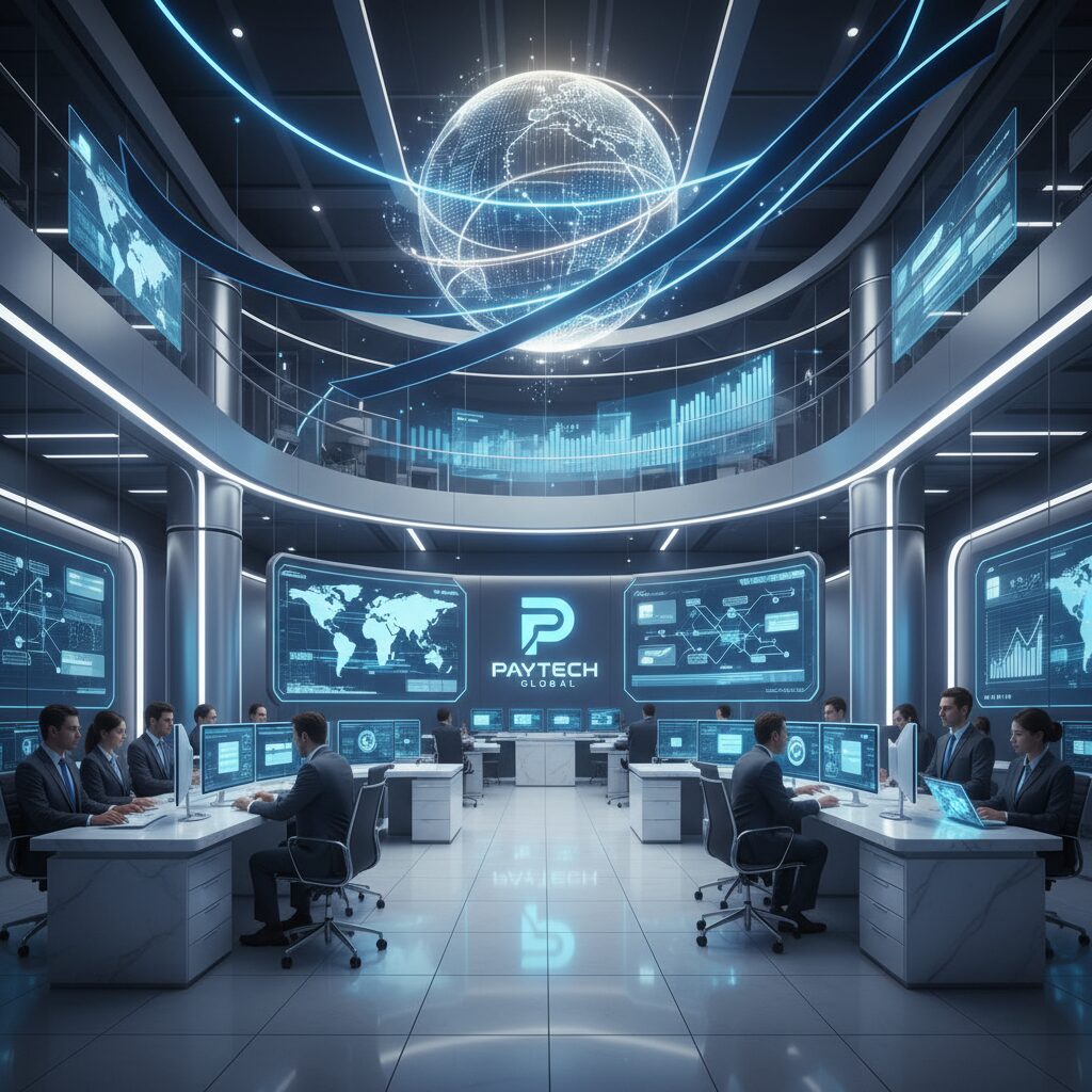 日本カードネットワークのオフィスとデジタル決済インフラを象徴するイメージ画像