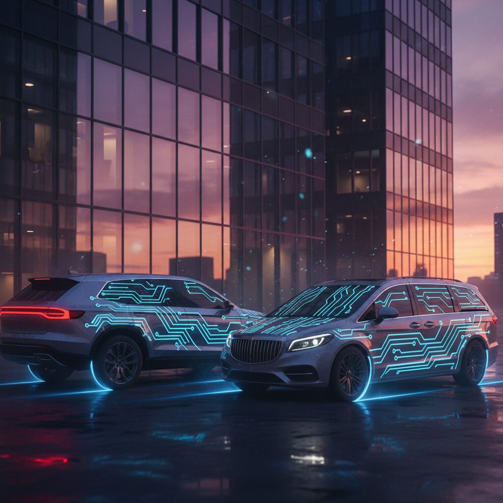 2025年の最新トレンドを反映したリセールバリューの高いSUVとミニバンのイメージ画像