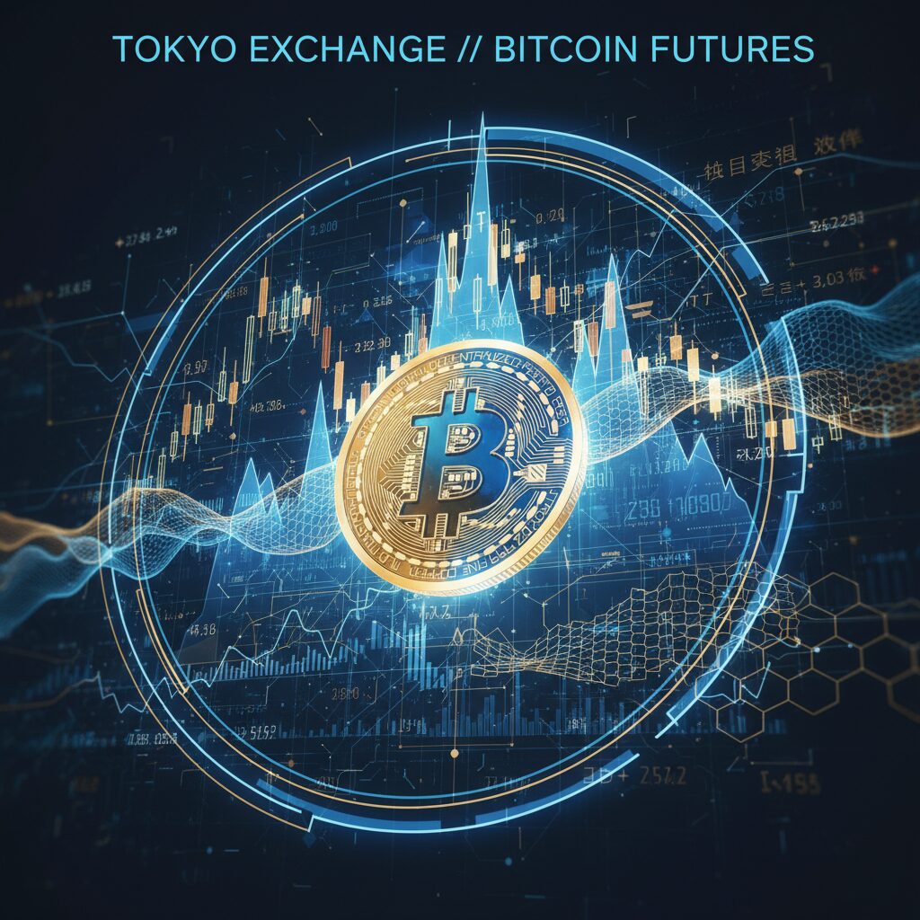 メタプラネット社の株価チャートとビットコインのシンボルが融合したデジタルアート。上昇トレンドを示すグラフと黄金のビットコインが描かれている。