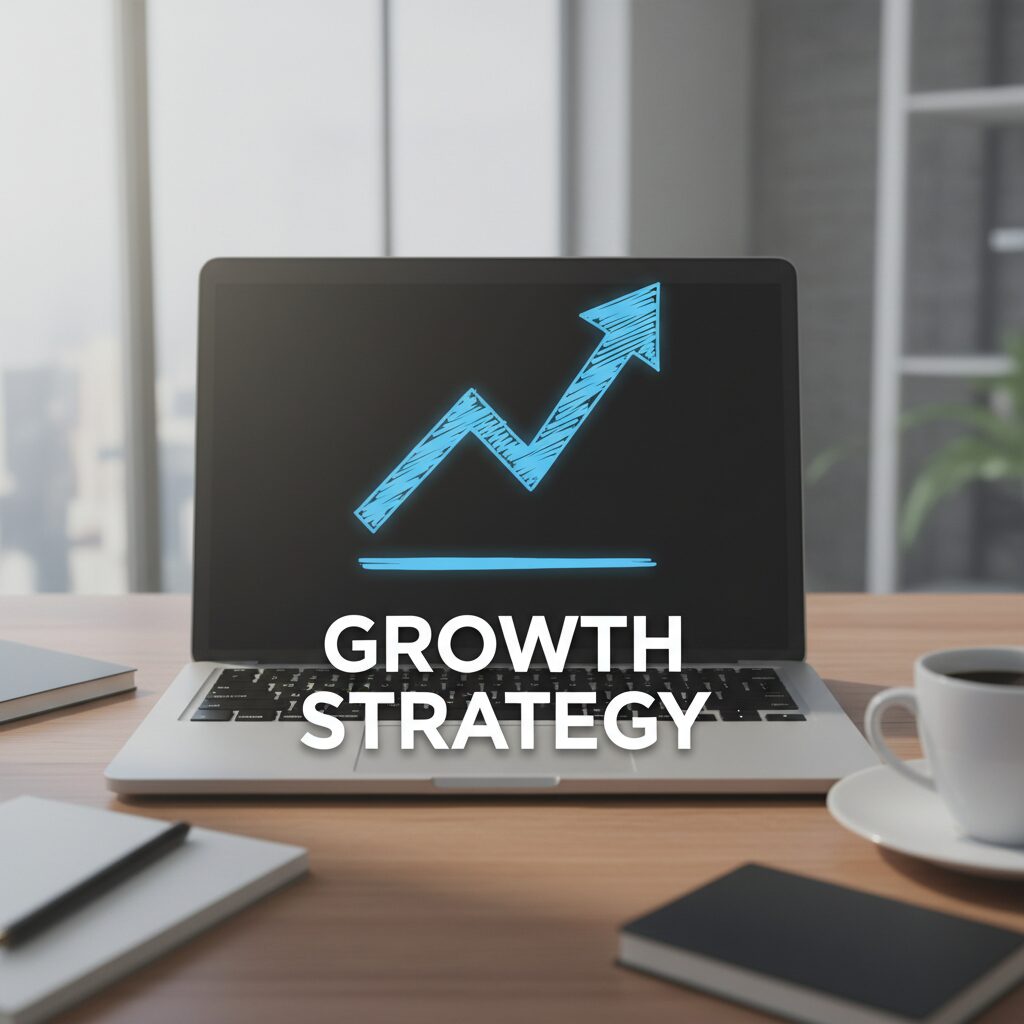 ビジネスメールを作成する清潔感のあるオフィスデスクの風景