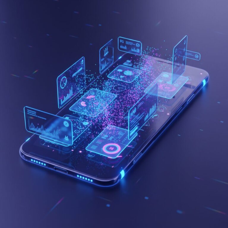 iOS 26の先進的なインターフェースとAIイメージのアイキャッチ画像