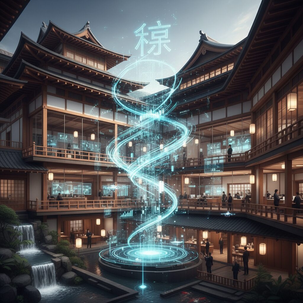 歴史ある建物と最先端のデジタルテクノロジーが融合した第一生命のイメージ画像