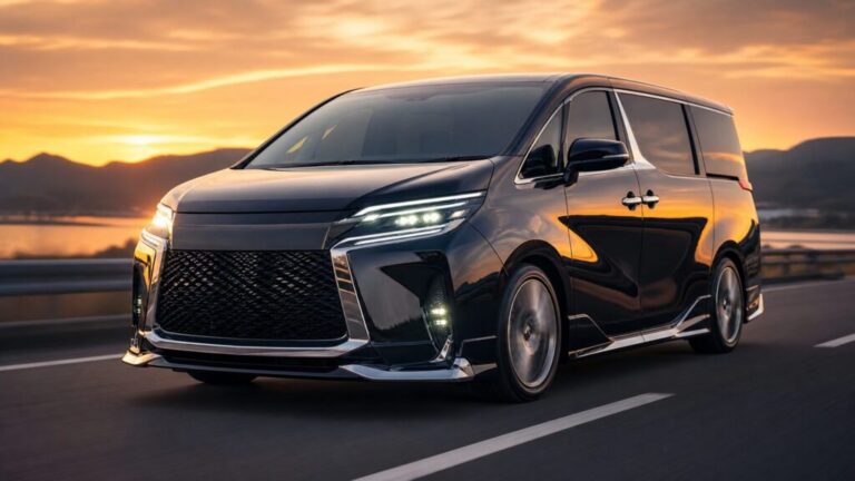 2026年夏に発売予定の新型日産エルグランド（E53型）の走行イメージ