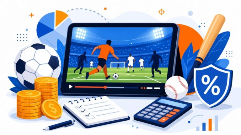 A visual illustration showing sports icons and discount concepts for DAZN price plans.