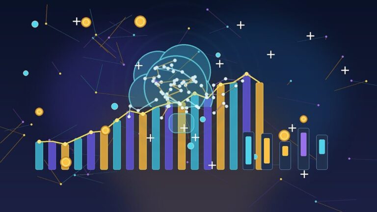 AIを表すデジタル脳と上昇する株価チャートを組み合わせたIPOのイメージ